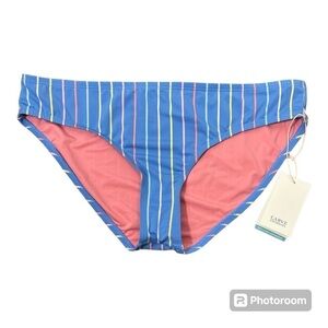 Carve Designs St Barth Swim Bottoms Radiant Stripe Blue NWT Sz XL